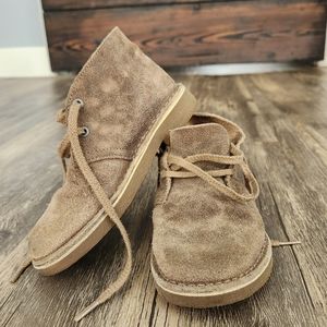 Clarks Originals Toddler Distressed Suede Leather Desert Boot Taupe Size 9